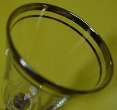 Silver Platinum Cordial Glass set