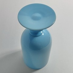 1930s French PORTIEUX VALLERYSTHAL Juice Glass / BLUE OPALINE / Very Rare