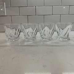 VTG Campanule by CRISTAL DE SEVRES Set Of 4 Whiskey Glasses In FLAWLESS COND