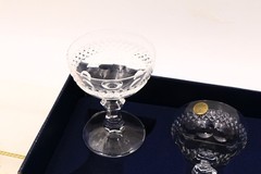 Boxed Open New Zwiesel Glas Lead Crystal Liquor Cordial Glasses Germany x3