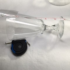 Orrefors Crystal Sven Air Bubble In Stem Water Glass And Champagne Glass Vintage