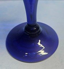 Cobalt Blue Set of All-Purpose Goblets with Swirled Bowl – Set of 6 – 14 oz.