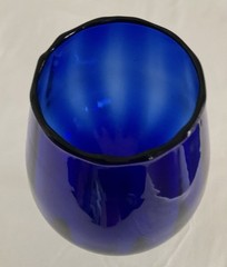 Vintage Cobalt Blue Oversized Goblet