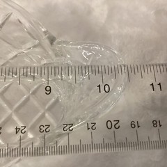 Clear Glass Basket Weave Pattern Bowl Basket Ruffle Edge – Ships Fast