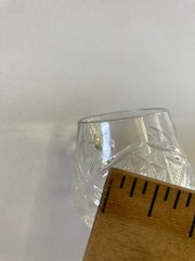 * Set of 6 * NEW B Koscianski Cut Glass 24% Crystal Brandy Snifters Poland 2.75”