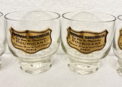 1970’s French Advertising Cocktail Glasses for Houbigant Parfumeur, Paris