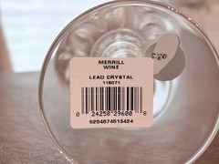 Waterford Crystal Merrill pattern, 8 3/8” Wine Glass 6 ozs. New w/Tags