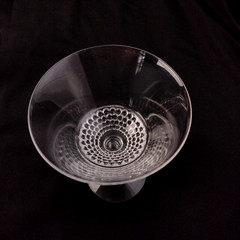 Duncan Miller Teardrop pattern Clear Glass – 3 Cocktail Glasses
