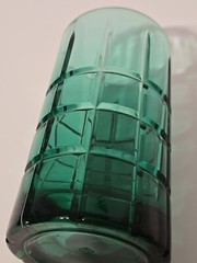 Anchor Hocking 12 Oz. Tartan Emerald Green 5 3/8” Tumbler Glass Heavy