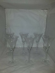 Oscar De La Renta Cathedral Wine / Water Crystal Glasses