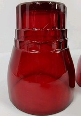 Set of 4 Anchor Hocking Royal Ruby Red Windsor 9 oz. Flat Water Tumblers 1950’s