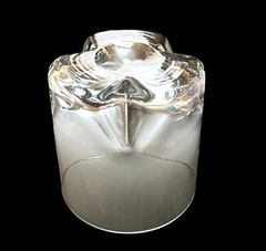 Kosta Boda Rocky Clear 12 oz Double Old Fashioned Glass 3.75” Tall Excellent