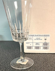 Wedgwood Circlet Crystal Iced Beverage Glasses SET/4 Martha Stewart Germany New
