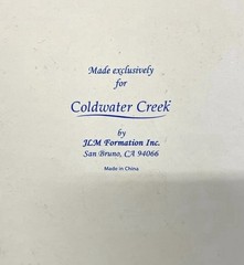 Vintage Coldwater Creek Frosted Palm Tree Wine Glasses Curved Stems, Set Of 4