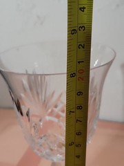 Rogaska Crystal Water Glass Richmond Plain Rim 7 7/8 Inch Tall Slovenia