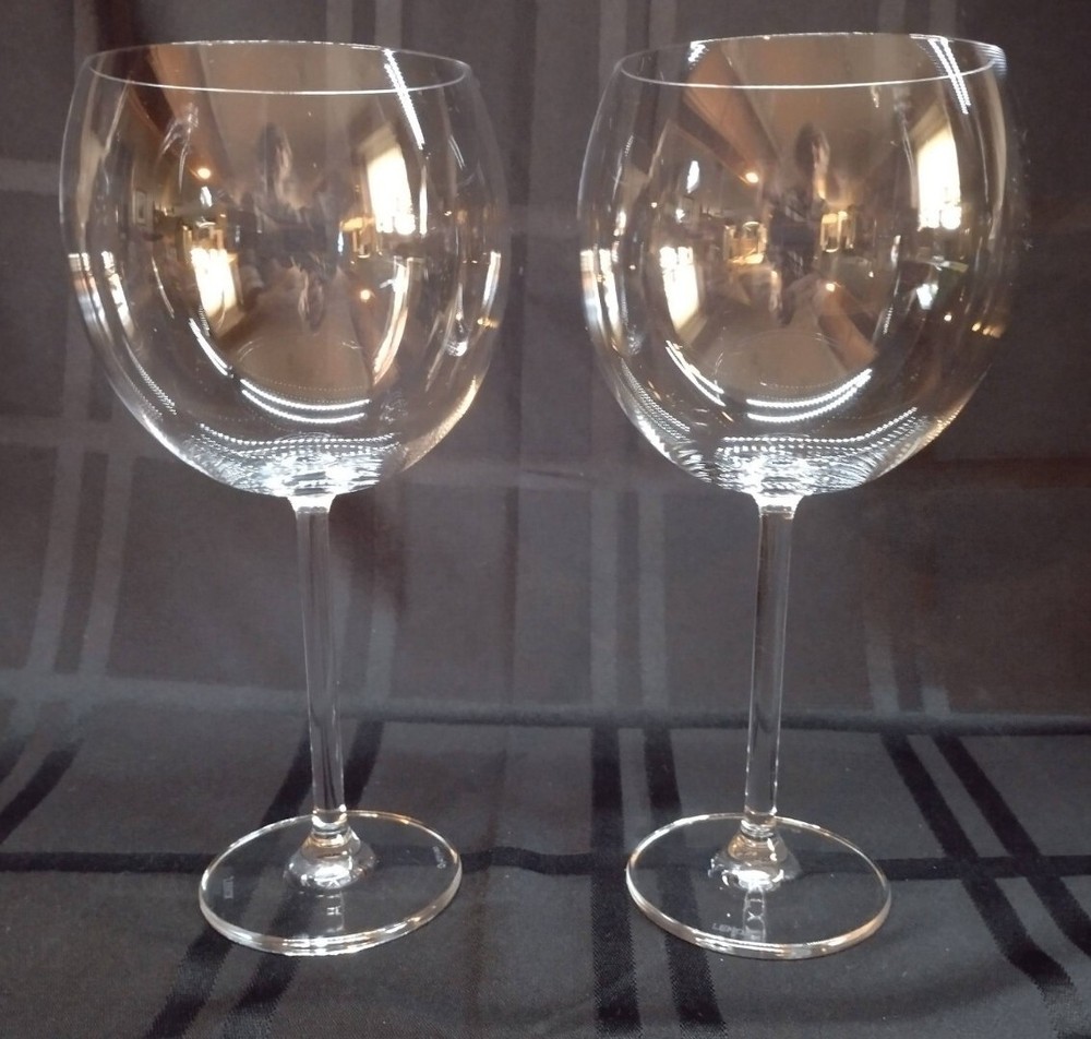 Lenox Oxygen Clear Balloon Wine Glasses, 8.5″ Tall Holds 20 oz to Rim, Set of 2