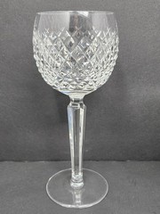 Set Of 6 Waterford Crystal Alana Hock Wine Glasses 7 3/8″ Blown Glass Ireland