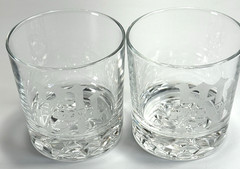 Nice Heavy Bottom Whiskey/Double Old Fashioned 12oz Glasses Etched with a Logo