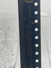 Pair Waterford Crystal Snow Crystals Champagne Toasting Flutes 2004 – 2 Glasses