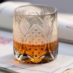 360ml Handcrafted Edo Kiriko Glass Whiskey Glass Best Gift for Collection
