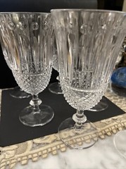Shannon Crystal Godinger Sutton Place 7 5/8” Water Wine Goblet Glasses Set Of 6
