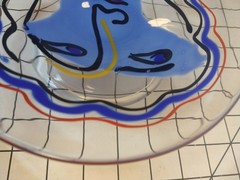 Katherine Bernstein Art Glass Face Plate/Bowl 1994?