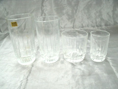 Vtg Arcoroc LANCER Clear France Set of 6~3-1/2″ 4 oz Flat Juice Tumblers Glass