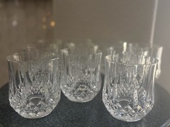 (10) Cristal d’Arques Longchamp Double Glasses Old Fashioned From France EUC