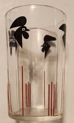 Black Rooster Glass Tumbler
