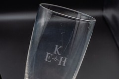 READ- Steuben Glass 7923 – 16 Oz Tumbler Glasses 6 1/2″ H Set of 4 Dimple MONO