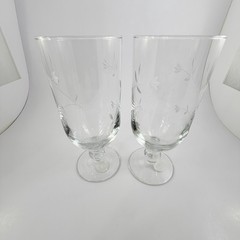 Lot (4) No 3601 Princess House Moderna Crystal Pedestal Clear Stem Glasses New