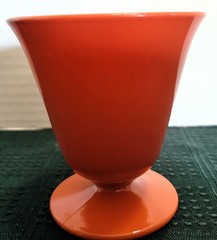 6 Hazel Atlas OVIDE PLATONITE 6 OZ FTD TUMBLERS / SHERBETS 3 Colors