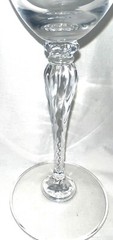 Vintage Oscar De La Renta Llafayette Clear Crystal 8 5/8” Water Goblet 1992-94