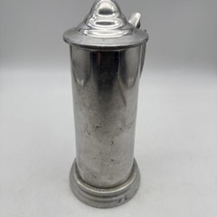 Vintage Apex Quality Aliminum Lidded tankard 8″ Tall Barware, British Drinkware
