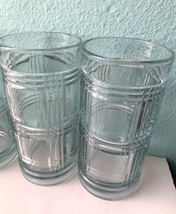 Anchor Hocking – ABERDEEN – 16 0z Flat Tumbler Clear Glasses 6 1/8″ – LOT OF 4