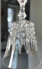 4 French Wine Glasses Tuilleries Villandry Cristal D»Arques-Durrand 5 1/4″ Tall