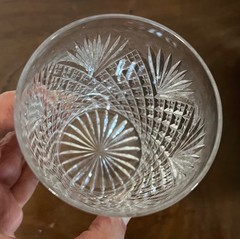 Antique American Brilliant Cut Crystal Whiskey Glass Tumbler