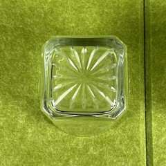 Twin C Whiskey Glasses Set W/ Simple Bottom Glass Despite Spiking Flower Pattern