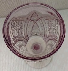 Vintage Light Purple Pressed Glass Cordial 4 1/4″