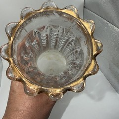 Vintage Early American Glass Duncan Miller Mardi Gras Empire Vase studded