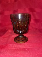 Vintage Hocking Glass Company Green Cameo Ballerina Wine Glass