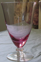 Tiffin WISTARIA PINK Iced TEA Glass TEA Tumbler 5-7/8” EXC. RARE (8 AVAILABLE)