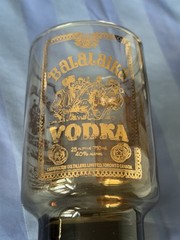 Set 9 VTG Smoke Gray Canadian Legend Whiskey Rocks Glasses Carrington Distillers