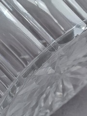 19th Century British Cut Panels & Lines Flint Glass Wine Rinser C. 1840-1860s B