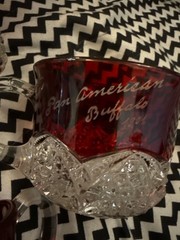 Vintage Ruby Stained Glass Souvenir Small Cups St. Paul Minn MORE – Lot 4