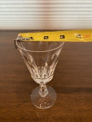 STUNNING VTG SET(4) WATERFORD Crystal GLENCREE Claret Wine Glasses SIGNED 6″H