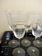 Lenox Kate Spade Crystal Library Stripe 9 1/8″ Water Goblets (Set Of 5)