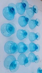 Vintage 1960’s Morgantown Seneca Driftwood Peacock Blue Sherbet Footed Set Of 2