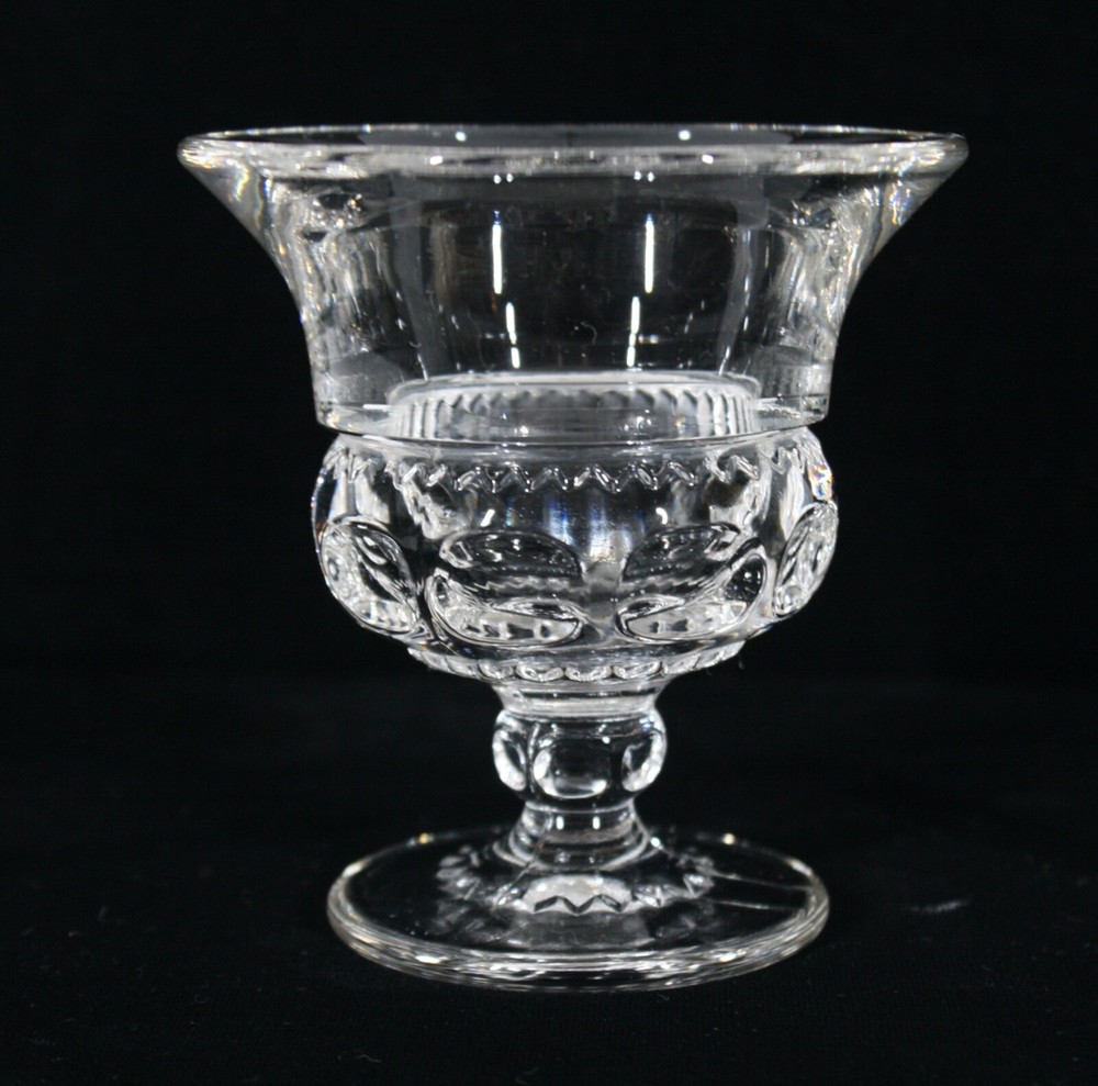 KING’S CROWN CLEAR BY TIFFIN-FRANCISCAN LIQUOR / COCKTAIL GLASS 3 3/8″ TALL