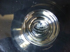 Six Vintage Libbey Crystal Raleigh Pattern Tall Sherbet or Champagne Glasses